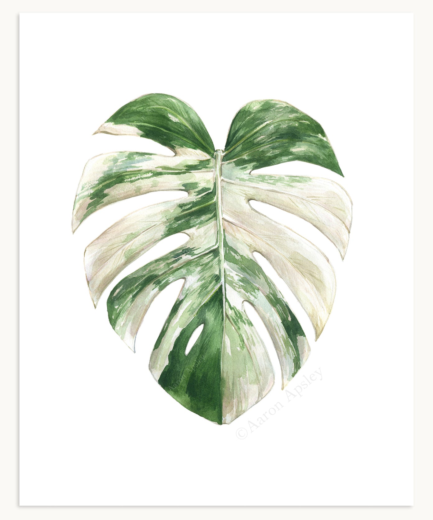 Tropical Leaf Print - 8"x10"