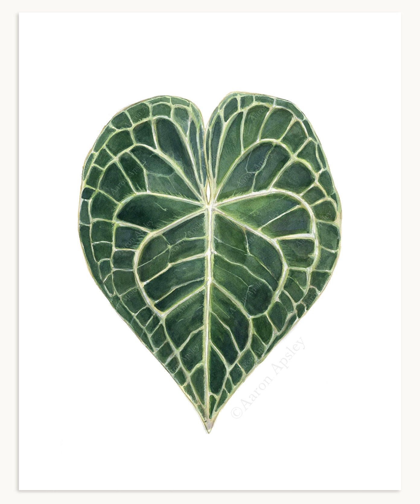 Tropical Leaf Print - 8"x10"