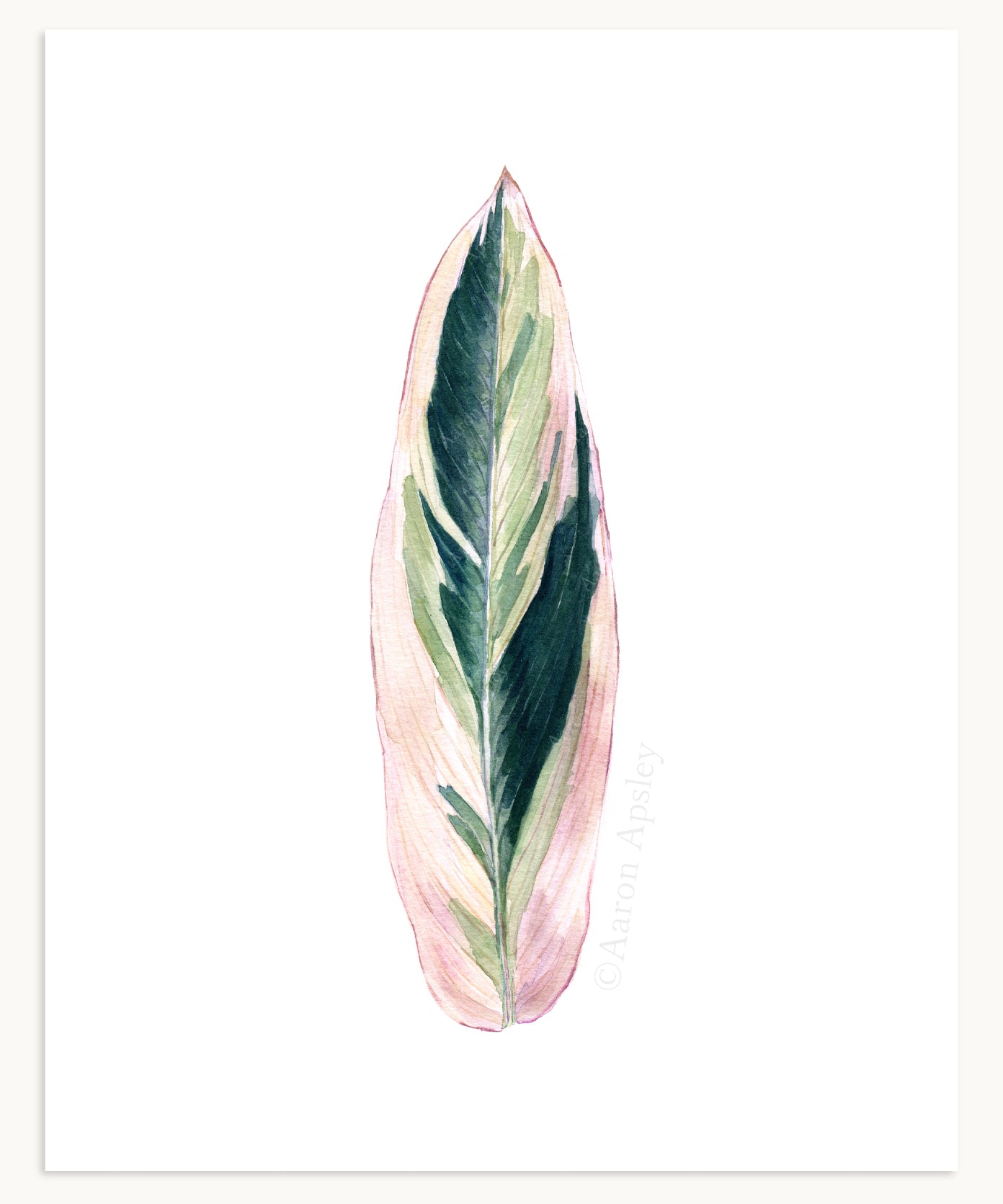 Tropical Leaf Print - 8"x10"